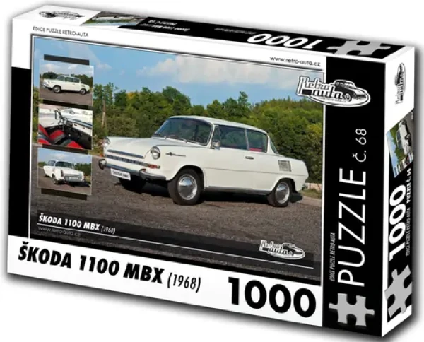 RETRO-AUTA Puzzle č. 68 Škoda 1100 MBX (1968)