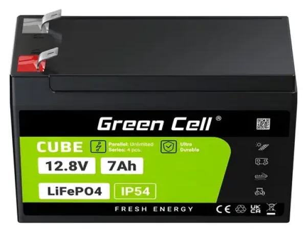 Green Cell LFPGC12V7AH / Baterie LiFePO4 / 12,8V / 7Ah (LFPGC12V7AH)