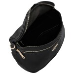 Trendy dámská koženková ledvinko-kabelka Senta, černá