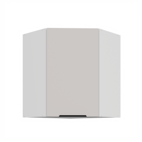 Horní rohová skříňka Como 60x60 GN-72 1F (45°) Barva korpusu: Bílá, Barva dvířek: Kašmír