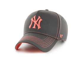 47 Brand Pánská Kšiltovka New York Yankees New York Yankees Contrast Stitch ’47 MVP DT Graphite