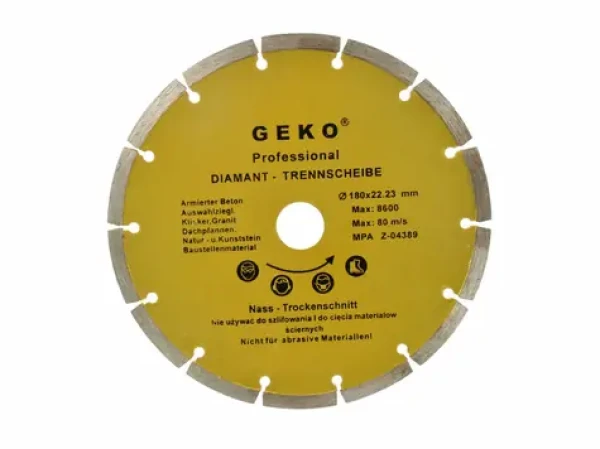 GEKO G00252 / Řezný kotouč diamantový segmentový / 180 x 8 x 22.2 mm (G00252)