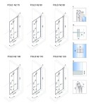 REA/S - Skládací sprchový kout FOLD N2 120 x 120 KPL-07462