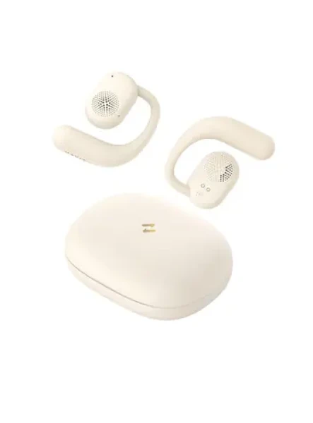 Havit OWS914 béžová / Bezdrátová sluchátka s háčkem / Bluetooth 5.3 / Game mode / IPX5 / 21 h (OWS914beige)