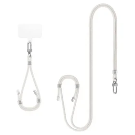 Spigen Universal Set 2 Cross Body Strap + Wrist Strap + ConTag2 pearl white (AFA08365)