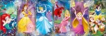 Puzzle Disney Panorama 1000 dílků Princezny