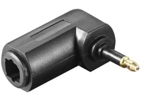 PremiumCord TOS / Optická redukce / mini Toslink M - Toslink F / zahnutá 90° (8592220021597)