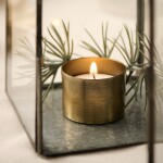 Ib Laursen Magnetický svícen na čajovou svíčku Rustic Gold, zlatá barva, kov