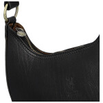 Luxusní dámská kožená kabelka na rameno Delami Vera Pelle Lanny, černá