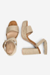 Sandály DeeZee LOLA KL-F20074-36 Materiál/-Jutové plátno,Látka/-Látka