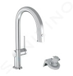 GROHE - Solido Set předstěnové instalace, klozetu Bau Ceramic a sedátka Slim softclose, tlačítka Sail, chrom/bílá 39900000