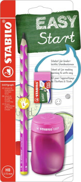 STABILO EASYgraph školní set - růžový L s ořezávatkem a pryží