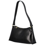 Módní dámská kožená kabelka na rameno Delami Vera Pelle Nemia, černá