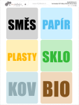 Samolepky NA tříděný ODPAD s vlastními texty 60mm (6ks)