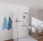 Eisl - Sprchový set s policí včetně termostatické baterie OCEAN, chrom/antracit 60531 60531