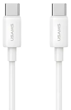 USAMS SJ711USB02 bílá / Datový kabel / USB-C - USB-C / PD 60W / 1 m (SJ711USB02)