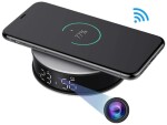 Špionážní budík se skrytou Full HD IP kamerou a bezdrátovým dobíjením - H300