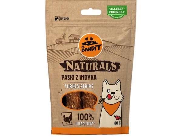Krůtí stripsy Naturals 80g Mr. Bandit