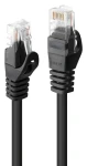Lindy černá / Patch kabel / Cat 6 U/UTP / RJ45-RJ45 / 3 m (48194)