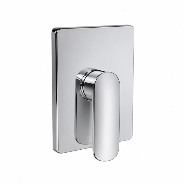 Mereo Sprchová podomítková baterie bez přepínače, Pego, Mbox, hranatý kryt, chrom CB60105PC