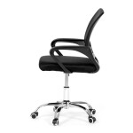 Dětská židle, výškově nastavitelná, černá síťovina, KA-L103 BK