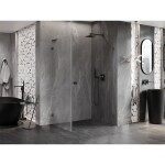 MEXEN/S - Lunar-B L sprchový kout dveře křídlové pravá 100 x 70, transparent, grafit metal 832L-100-070-95-00-P