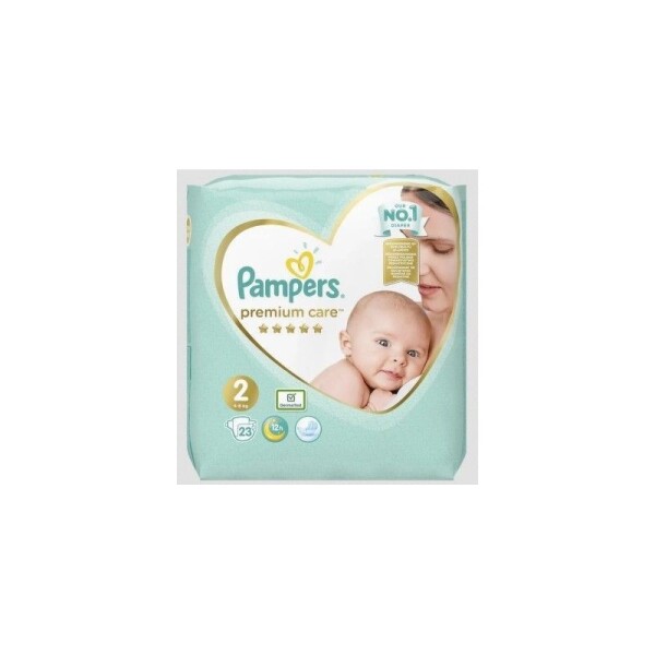 Pampers Premium Care Size 2, Nappy x23, 4kg-8kg