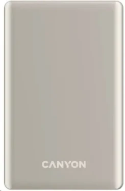 CANYON CNS-CPB510BE béžová / Powerbanka / 10000mAh / PD 20W / bezdrátové nabíjení USB-C (CNS-CPB510BE)
