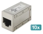 Digitus modulární spojka CAT 6 stíněná 10 ks / Spojka / RJ-45 (AT-AG-8-8-C6S-10)