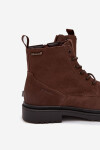Semišové Zateplené Kotníkové Boty Na Zip Big Star OO174229 Hnědé 43