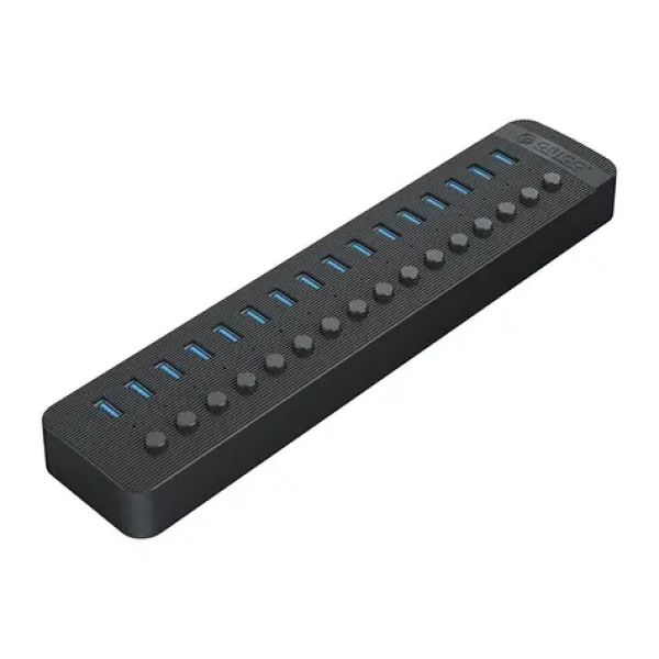 Orico CT2U3-16AB USB HUB s vypínači černá / 16x USB-A 3.0