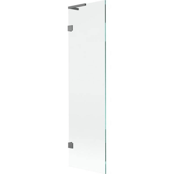 MEXEN/S - Lunar L vanová zástěna FIX 50 x 150, transparent, grafit metal 897L-050-000-95-00