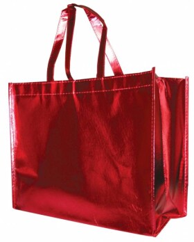 Alvarak nákupní taška Červená metalická
