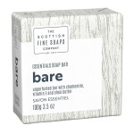 SCOTTISH FINE SOAPS Neparfemované tuhé mýdlo Bare 100 g, šedá barva