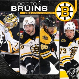 JF Turner Kalendář Boston Bruins NHL 2026 Wall Calendar