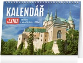 Kalendář 2024 stolní: s extra velkým kalendáriem, 30 × 21 cm