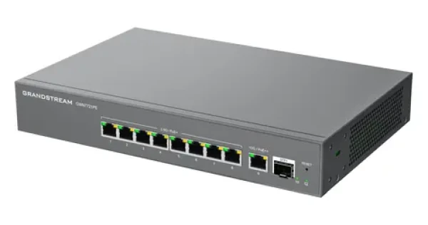 Grandstream GWN7721PE / Switch / L2 Lite Managed / PoE++ / 8x 2,5GbE RJ45 / 1x 10GbE / 1x SFP+ (GWN7721PE)