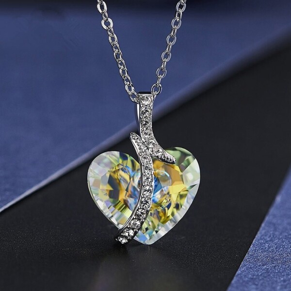 Exkluzivní náhrdelník Swarovski Elements Sophie - srdce, Barevná/více barev 40 cm + 5 cm (prodloužení)