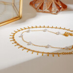 ELENYS Riviera Set – pozlacený náramek 18K žluté zlato Délka náramku: 21 a 22 cm + 3 cm / max. 24-25 cm