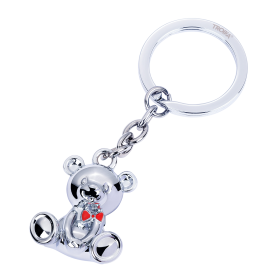 Troika klíčenka - medvídek (kovová, mix barev)
