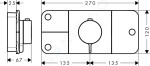 AXOR - One Termostat pod omítku pro 3 spotřebiče, chrom 45713000