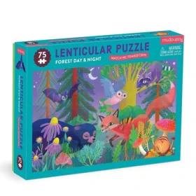 Mudpuppy Puzzle s lentikulárním efektem Les ve dne i v noci