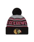 New Era Pánská zimní čepice Chicago Blackhawks NHL Pom Wordmark