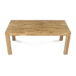 Jídelní stůl 180x90x75, masiv dub bílý, povrchová úprava olejem, nohy 10x10 cm