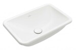 VILLEROY & BOCH - Loop&Friends Umyvadlo zápustné, 68x45 cm, s přepadem, CeramicPlus, alpská bílá 4A6600R1