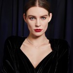 Choker perlový náhrdelník Léonie - perleťový květ, Zlatá Bílá 37 cm + 6 cm (prodloužení)