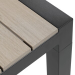 Zahradní stůl 160x90cm, hliník, polywood, černá, AZT-S1514 BK