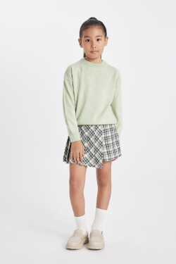 DEFACTO Girl's Checked Shorts Skirt