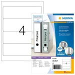HERMA Etikety na pořadače 192x59 mm / bílé, krycí / 100 listů / 400 ks (4291)