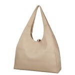 Elegantní dámská koženková kabelka na rameno Lýdia, béžová